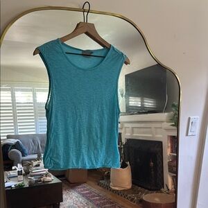 Athleta Breathable Blue Sleeveless tank
